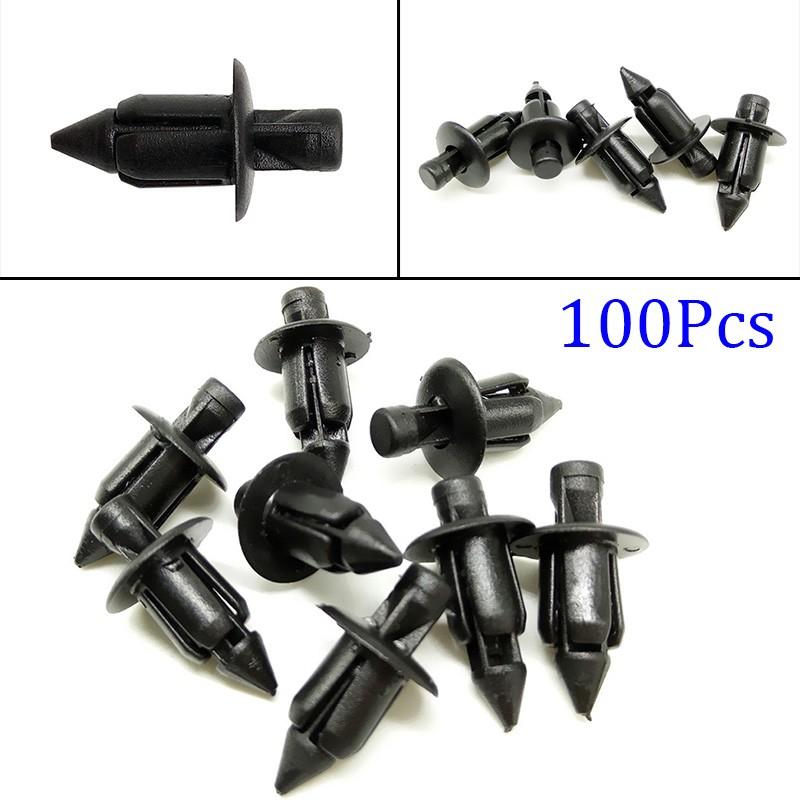 100pcs Plastic Fairing Rivet Setting Panel Fastener Clips For Honda 2