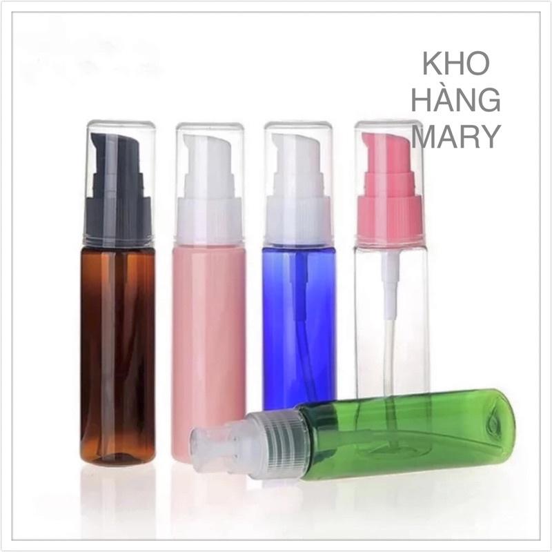 Xịt Giọt   Sương Chai nhựa 100ml  50ml  30ml chiết mẫu thử spa nước hoa - Lọ chai Pet trong suốt   Nâu nhỏ 