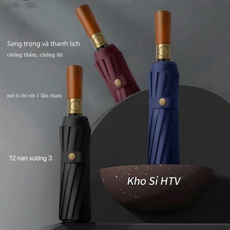 Ô Dù 84 Nan Cao Cấp Cán Gỗ Chống Nắng Chống Nước
