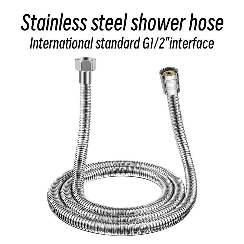 High Pressure Handheld Shower Head, 3pcs/set Including 1.5m Shower Hose & Adhesive Bracket, Large Water Outlet Shower Head with 3 Bathing Modes, Shower Head Set for Bathroom Hotel Salon 7