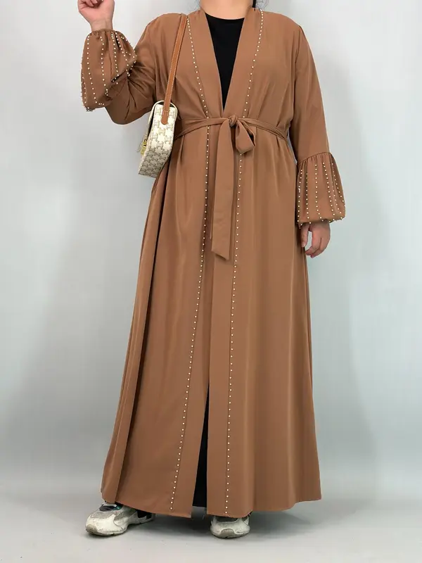 Women's Abaya, Elegant Long Sleeve Abaya for Party Wedding Guest, Ladies Islamic Clothing for All Seasons 2
