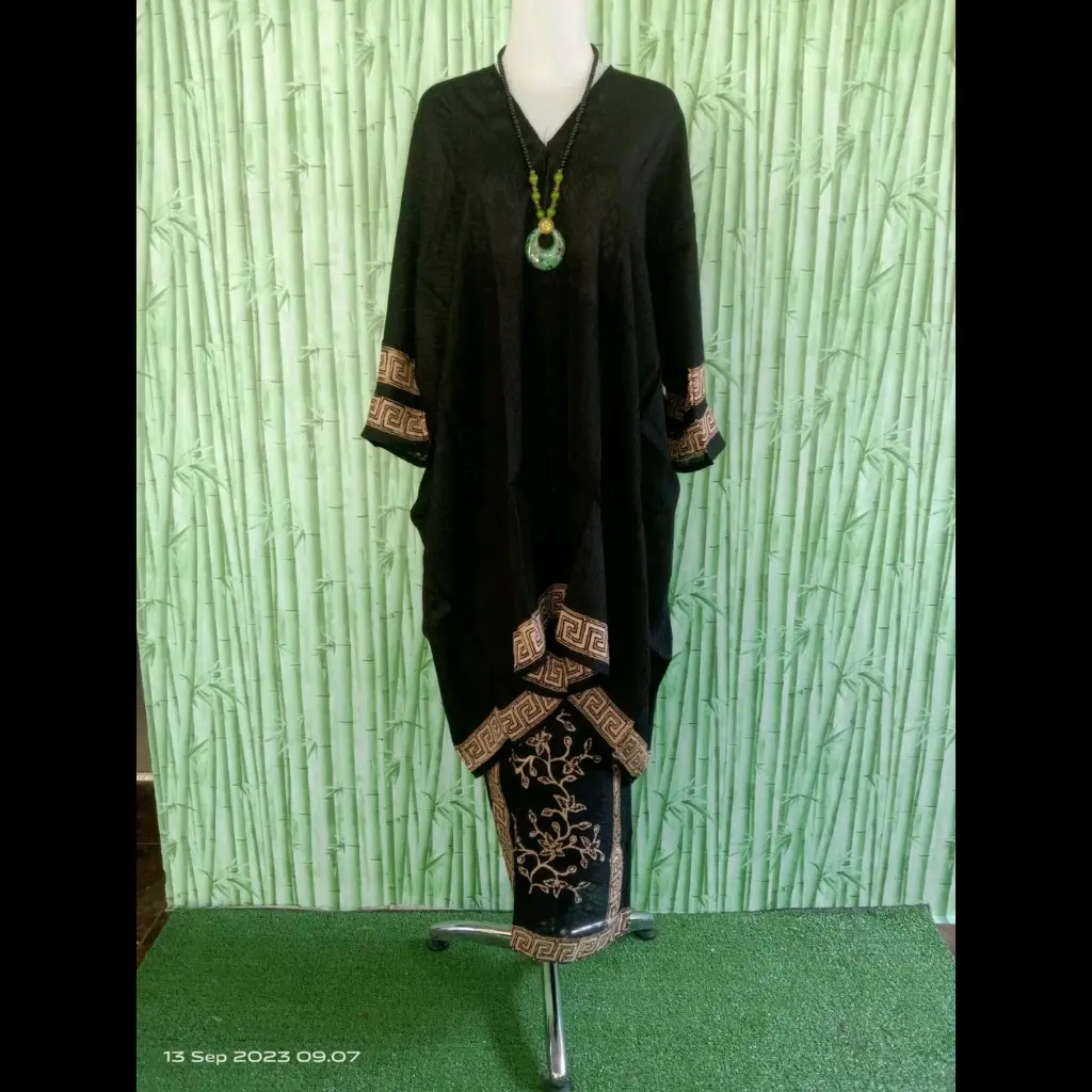 TUNIK ARUNA KAFTAN RAYA SETELAN JUPRI KOSONGAN KHAS CIREBON BATIK FARIZA TERBARU