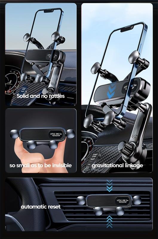 Product Introduction of New Gravity Car Phone Holder Air Vent Clip Mount Mobile Cell Stand Car Navigation Phone Stand 1