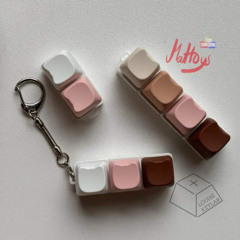 Gantungan Kunci Keychain Fidget Kitty Toy mechanical keyboard Tester keycap gamer geek Dopamin 3
