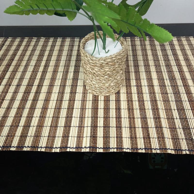 Taplak Meja Tenun Lidi Taplak Souvenir Panjang 150, 200 Dan 250 Cm Kerajinan Tenun B.CRAFTJOGJA 3
