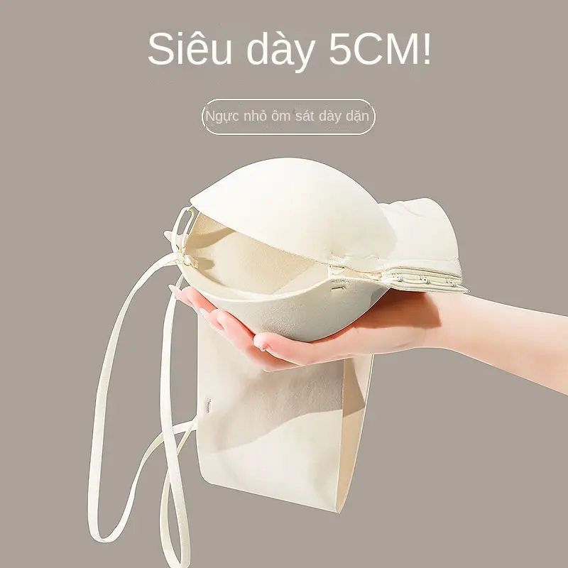 Áo Ngực Móc Trước Cho Nữ, Nâng Ngực, Siêu Dày, Mở Rộng, Liền Mạch, Ngực Phẳng, Nửa Cúp, Thích Hợp Cho Ngực Nhỏ, Áo Ngực