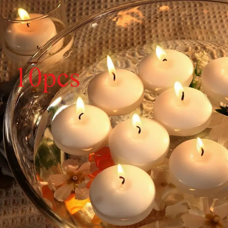 【New Arrivals】10pcs Lilin Apung Putih Floating Candle Lilin tea light Lilin Kecil Candle Apung Mengapung Wedding Dekorasi