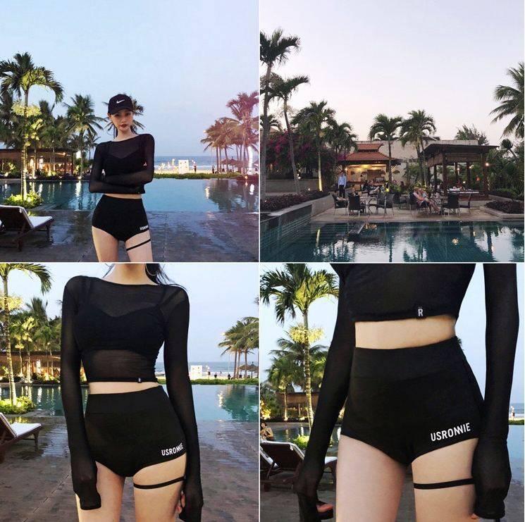 Product Introduction of Women's swimsuit long sleeve summer new breathable quick-drying swimsuit #9995 35