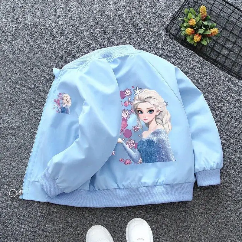 Jaket Bomber anak perempuan Bergambar Prozen  Premium COD PROMO MURAH Jaket Bomber Frozen Jaket Anak Bomber Waterproof Jaket Bomber Anak Laki-Laki dan Perempuan Musim Dingin Bergambar Frozen Fashion