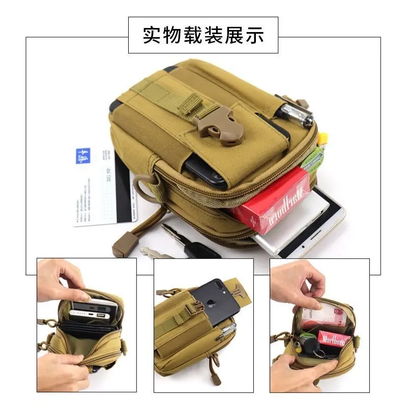 Thắt Lưng Chiến Thuật Ngoài Trời, Mở Rộng Đa Năng, Thiết Kế Molle, Thích Hợp Để Câu Cá, Leo Núi, Niêm Phong Thắt Lưng, Bộ 6 Món, Thích Hợp Cho Công Trường Xây Dựng, Thắt Lưng Suy Nghĩ, Dành Cho Nam Giới 6