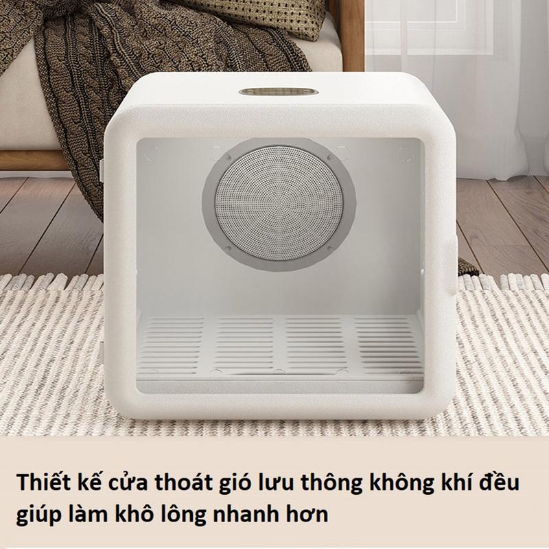 Product Introduction of Hộp sấy hong khô thú cưng trong suốt siêu tĩnh lặng, công suất 1200W có thể gập lại trong không gian rộng lớn TAIL 18