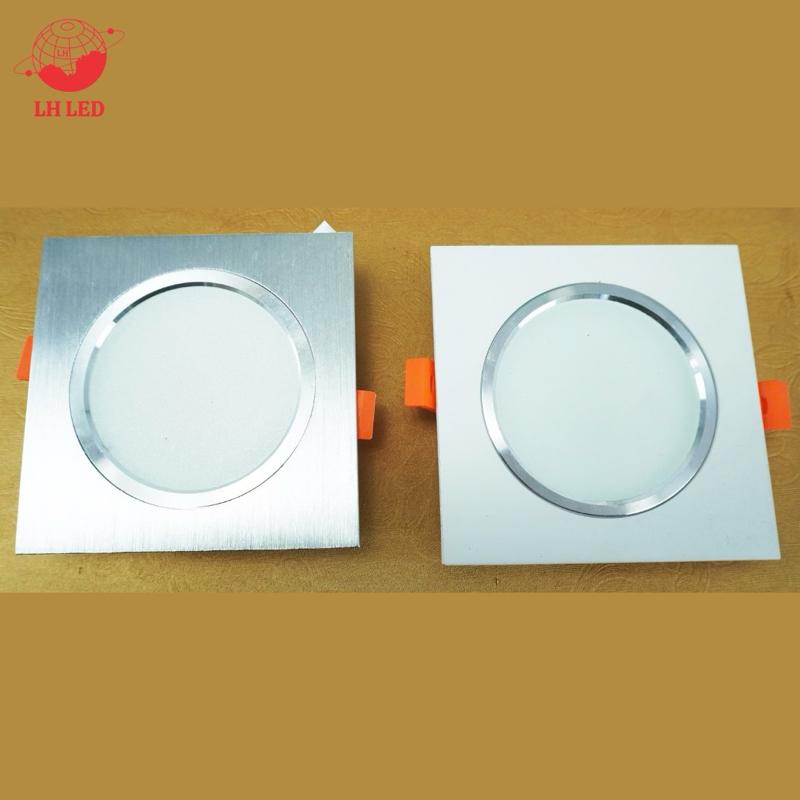 LH LED Đèn âm trần vuông đế mỏng gọn công suất 7w ánh sáng trắng - vàng - trung tính 1