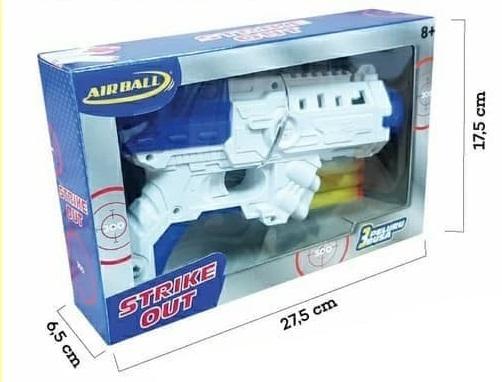 Mainan Anak Senjata Senapan Tembak Tembakan Pestol Pistolan Mainan NERF STRIKE OUT AIRBALL Mainan Anak Peluru Busa Mainan KAdo Ulang Tahun Anak Laki laki 5