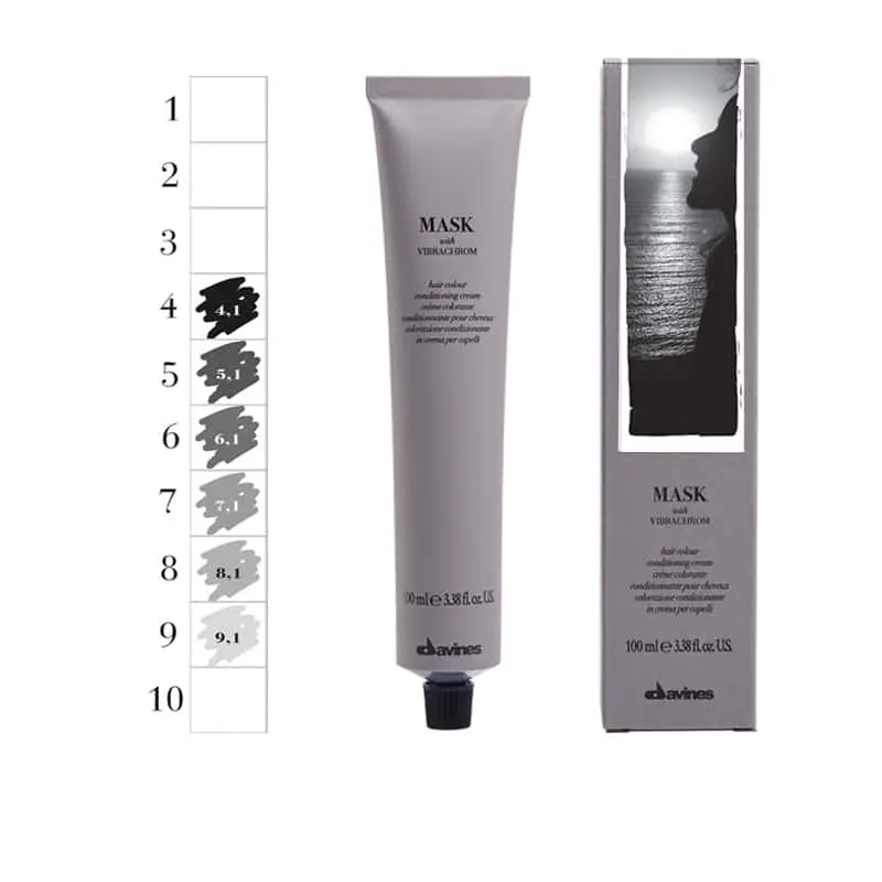 Thuốc Nhuộm Tóc - Davines Mask With Vibrachrom Mã Màu Khói /1 (100ml) (Cần mua thêm trợ nhuộm) - LT