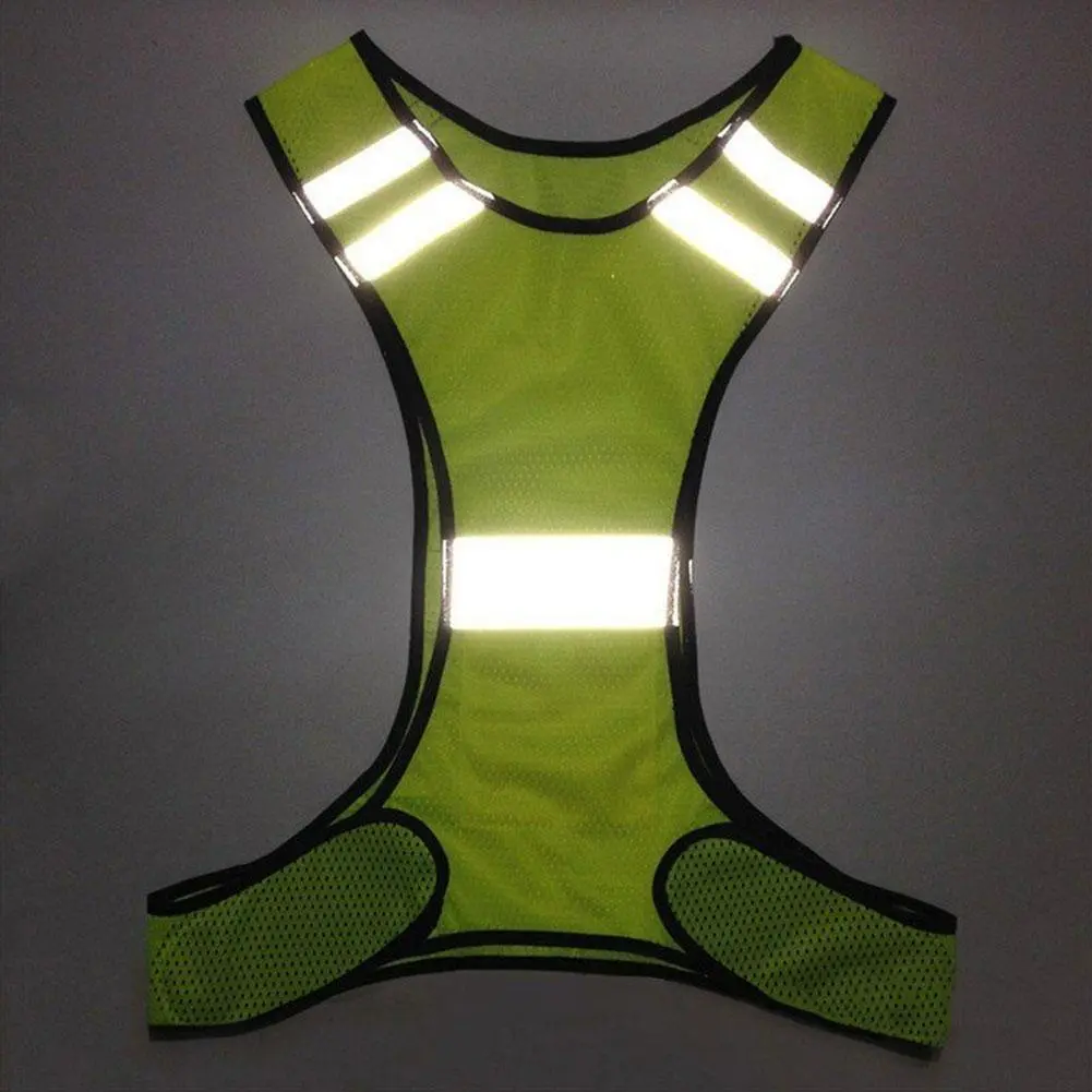 Rompi reflektif boleh laras untuk berlari, jaket amaran keselamatan untuk berbasikal malam, berjoging, berbasikal luar, Activeties