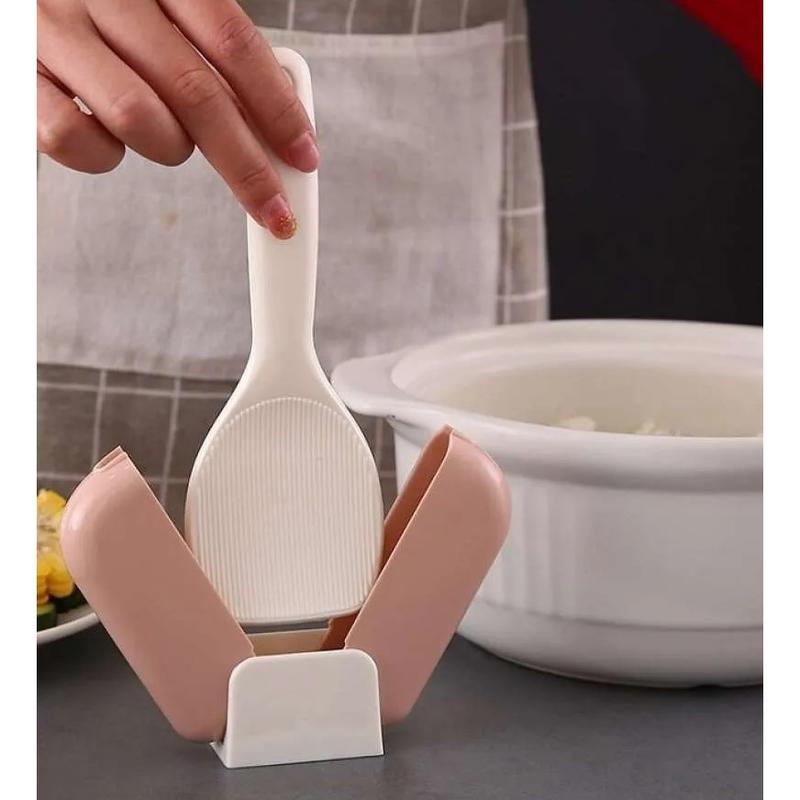 Tempat Centong Nasi Dengan Tutup Otamatis - Sendok Nasi nutup otomatis 1