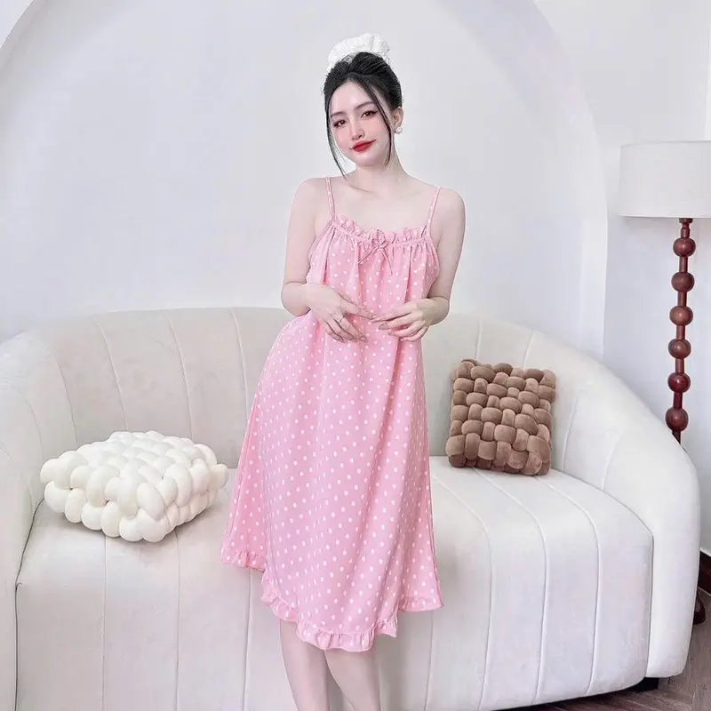 ĐẦM NGỦ 2 DÂY LỤA FORM DÁNG TIỂU THƯ MẶC NHÀ THOẢI MÁI 45-60KG 5
