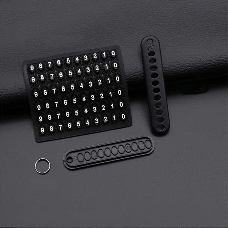 】 Móc Khóa Ô Tô Chống Thất Lạc - Thẻ Số Điện Thoại, Phụ Kiện Xe Hơi, Quà Tặng Unisex - Giao Hàng 24H 2