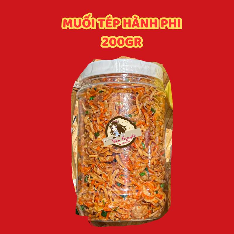 Hủ muối tép hành phi 200gr Bánh Tráng Vân Nguyễn Snack Ăn Vặt Food 5