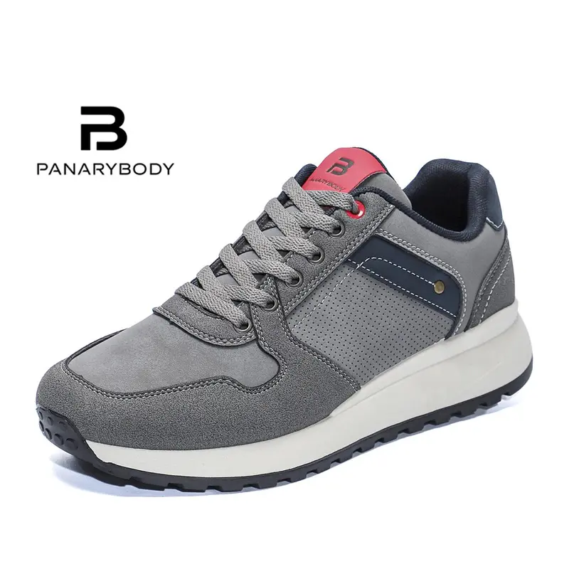 PANARYBODY Sepatu Pria Model Baru Warna Abu abu Sneakers Cowok Ringan Nyaman Sol Anti Slip QN8086 0