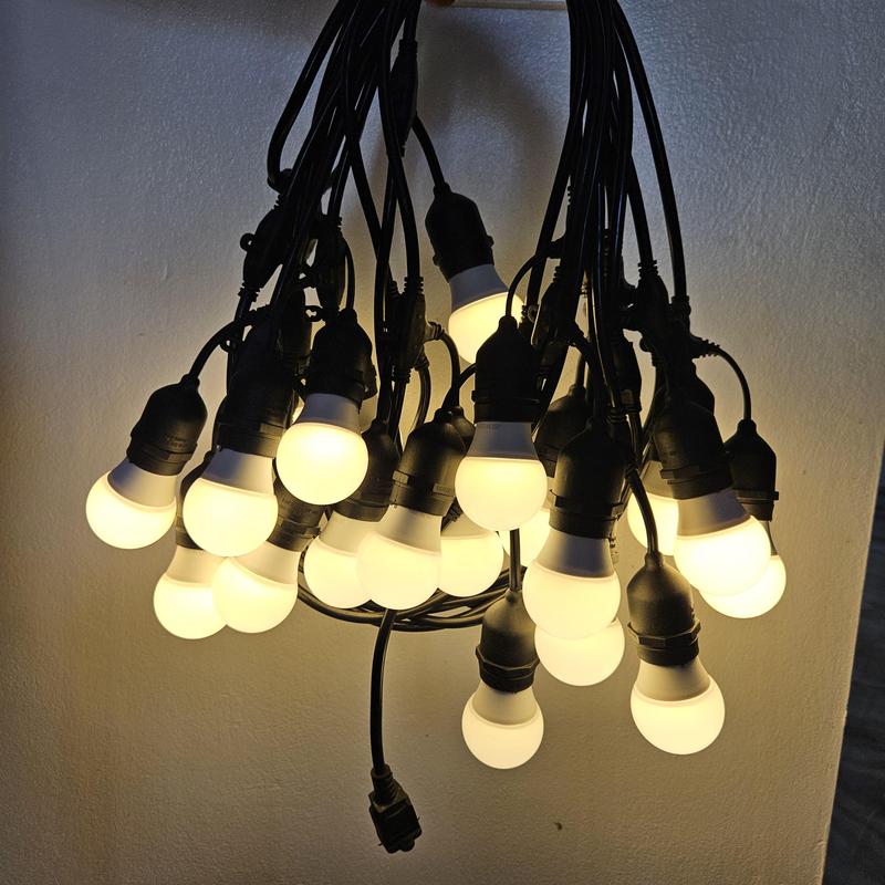 bộ dây đui 5m-15m bóng 3w, 5w chống nước để ngoài trời, trang trí nhà, quán cà phê, trà chanh, resorts đèn  led  ngoài  trời  chống  nước