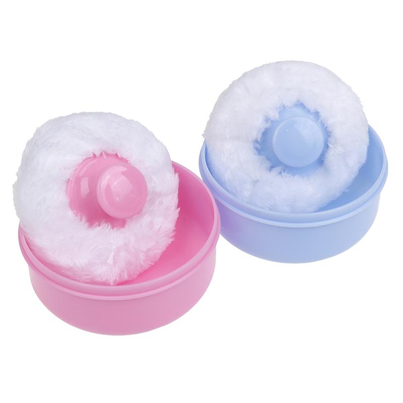 Miếng Bọt Biển Talc Cho Em Bé, 1 Miếng, Dễ Thương, Mềm Mại, Cho Mặt Và Cơ Thể, Mỹ Phẩm, Phồng, Hộp, Hộp Đựng 5