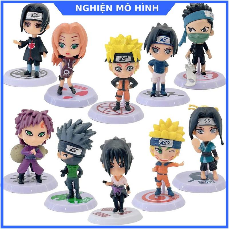 Mô hình nhân vật Naruto chibi Kakashi Sasuke Itachi Gaara Sakura Minato Lee Nara Shikamaru Hinata Boruto Hokage Kiba Đồ Chơi Toy