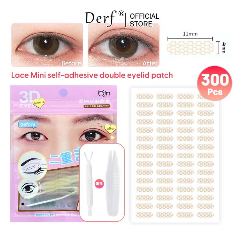 Băng Dính Keo Dán Mí Mắt, Thoáng Khí, Vô Hình, Dải Mí Mắt Hai Mí Tự Nhiên, Thiết Kế Bionic, 300 Cái / 1 Gói