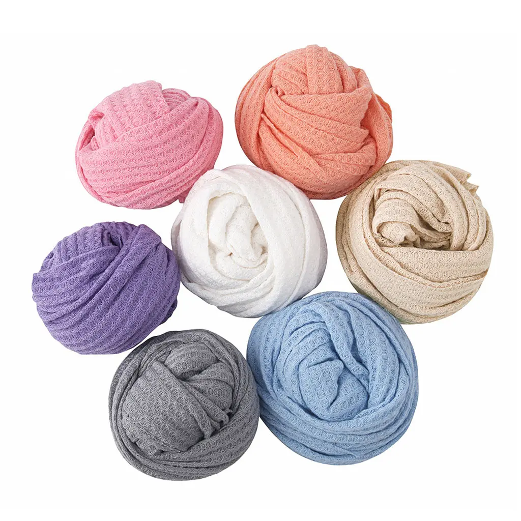Toddler Photo Accessories Unisex Soft Swaddle Receiving Blanket Infants Photography Props Stretch Wrap Backdrop