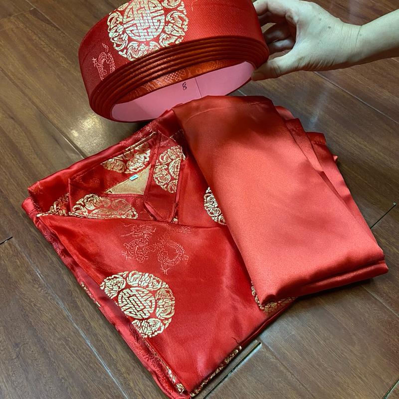 Bộ Quần Áo Mừng Thọ (Bao Gồm Áo, Quần & Khăn Xếp Đội Đầu) - Trang Phục Mừng Thọ, Lễ Đình Chùa, Nhà Thờ Họ 2