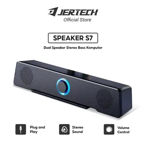 JERTECH Speaker Pc Soundbar S7 Komputer Subwoofer Dual Speaker  Laptop
