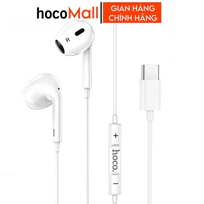 Tai nghe có dây jack cắm type c chính hãng Hoco dùng cho các dòng máy andoird