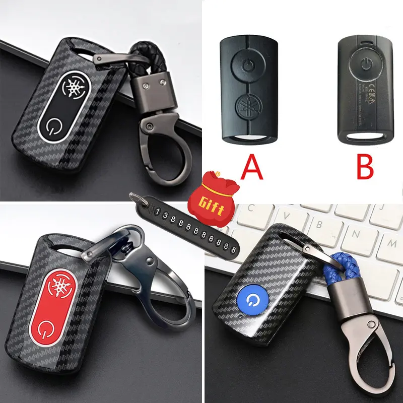 [NEW] Yamaha XMAX AEROX NVX NMAX Remote Key Carbon Fiber Case Cover ...