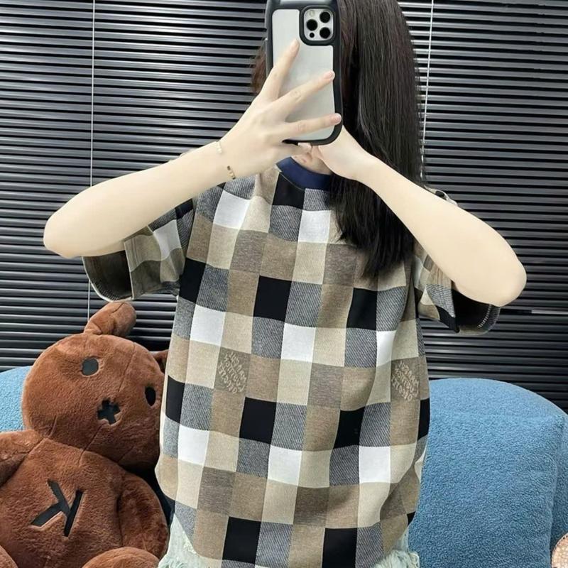 Áo Thun Nam Nữ Dệt CARO Dầy Dặn Hàng (VIP) QC 2