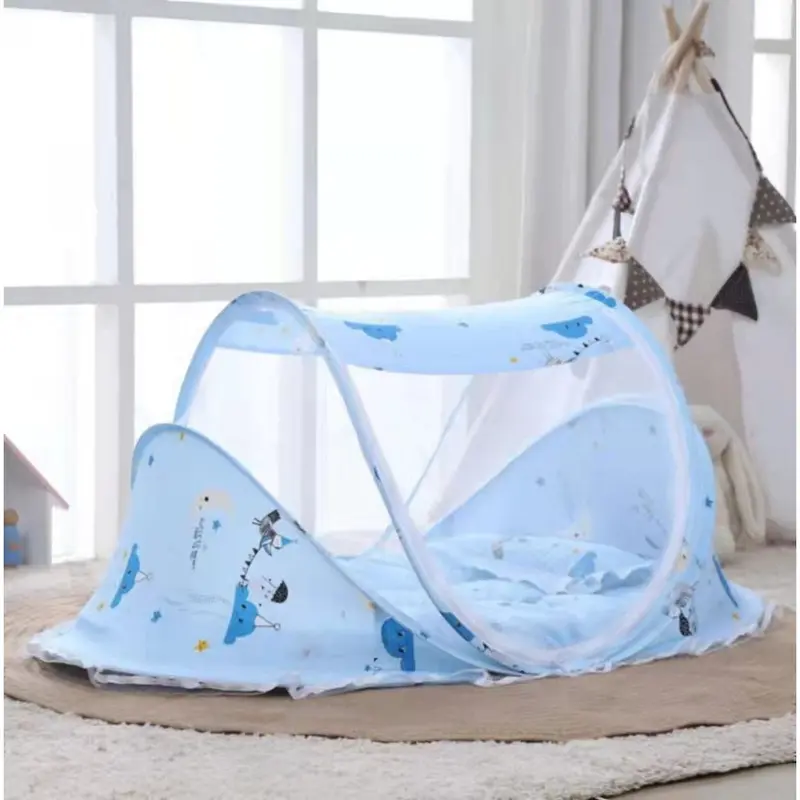 KELAMBU BAYI KASUR BAYI MUSIC BANTAL TEMPAT TIDUR BAYI KELAMBU TIDUR BAYI 3 IN 1 Perlengkapan Nyamuk 1