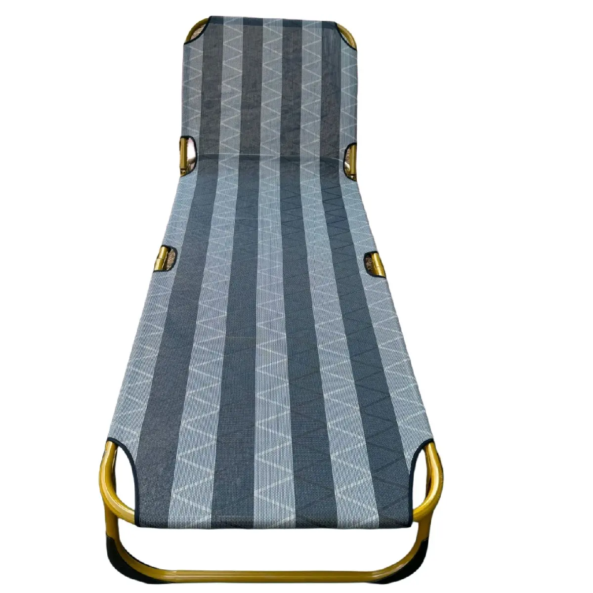giường gấp gọn văn phòng (màu sọc) khung sắt ngang 60 cm x dài 1m80