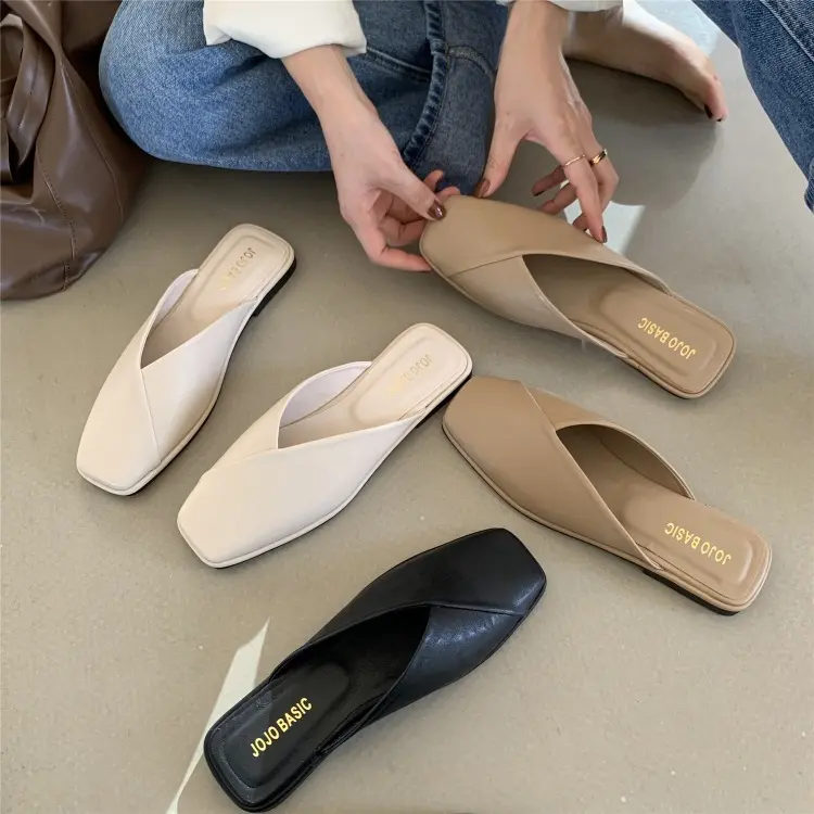 Women's Closed-Toe Slippers Sandals Ins Trend
