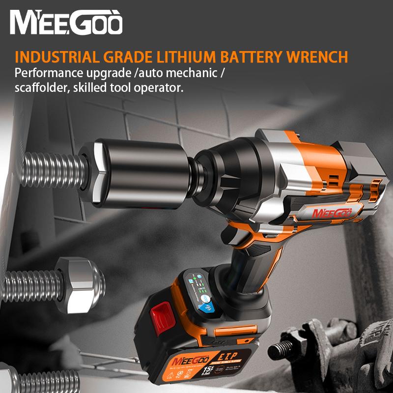 Product Introduction of MeeGoo TaskTool ประแจไฟฟ้าไร้สายแบตเตอรี่ลิเธียม 1080NM มอเตอร์ไร้แปรงถ่าน แบตเตอรี่ 15 เซลล์ ความเร็วสูงสุด 5000 รอบ/นาที ใช้กับการซ่อมรถ มอเตอร์ไซค์ งานตกแต่ง พร้อมลูกบ๊อก 11 ขนาด  TL01 ก๊อกแก๊ก  ไฟฟ้า  ไร้  สาย สว่าน  แบต 9