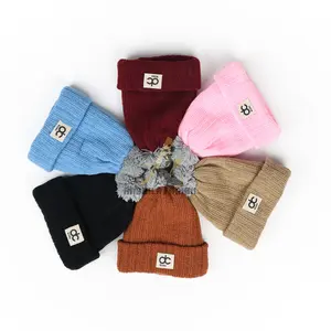 Kupluk Bayi Motif DC Polos Jambul Satu DC003 Hitam