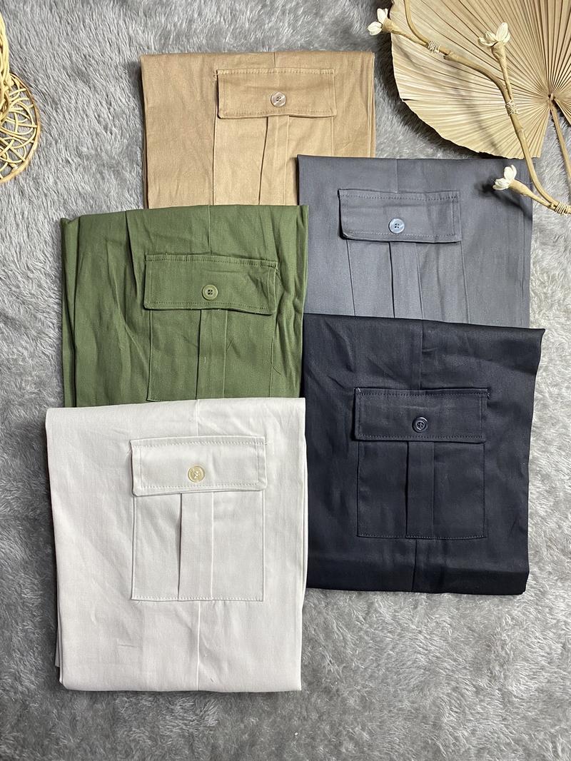 Product Introduction of Zena Celana Kulot Cargo Panjang Wanita Highwaist Premium Berkancing Rasleting Bahan Twill Combad Premium Kekinian Korean Style Kantong kanan kiri pinggang belakang Karet dasar regular celana panjang Kerja Bawahan Basic Formal Samping Kantor Nyaman outfit 3