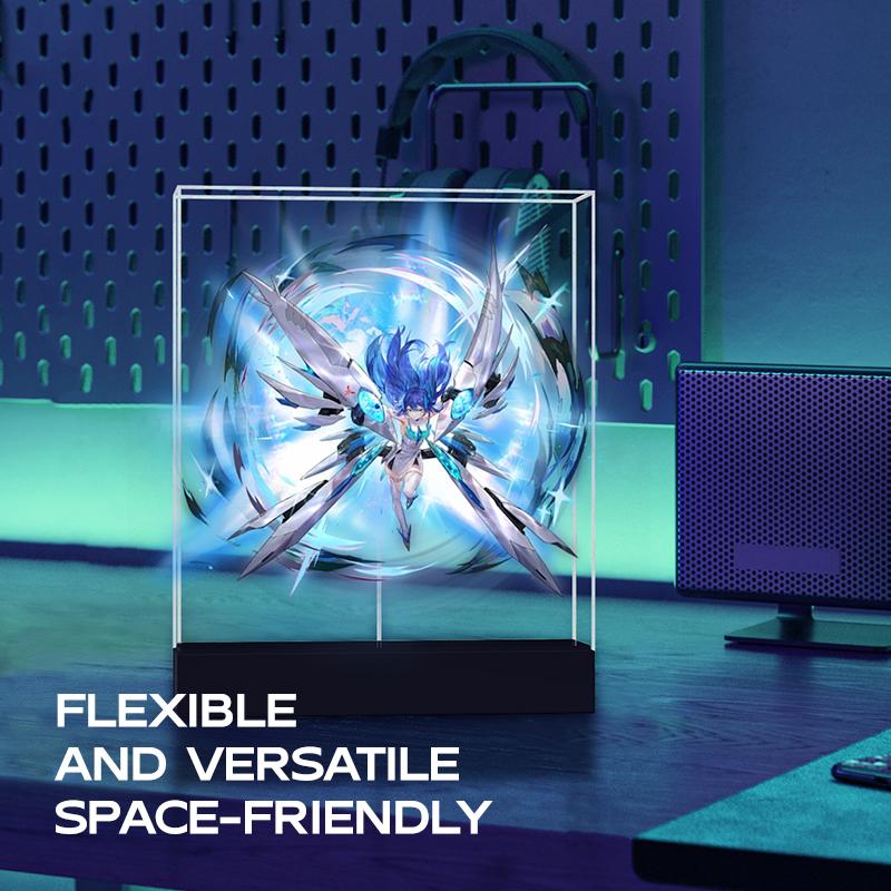 New 3D hologram fan projector desk display custom logo products  transparent led display - Image 3