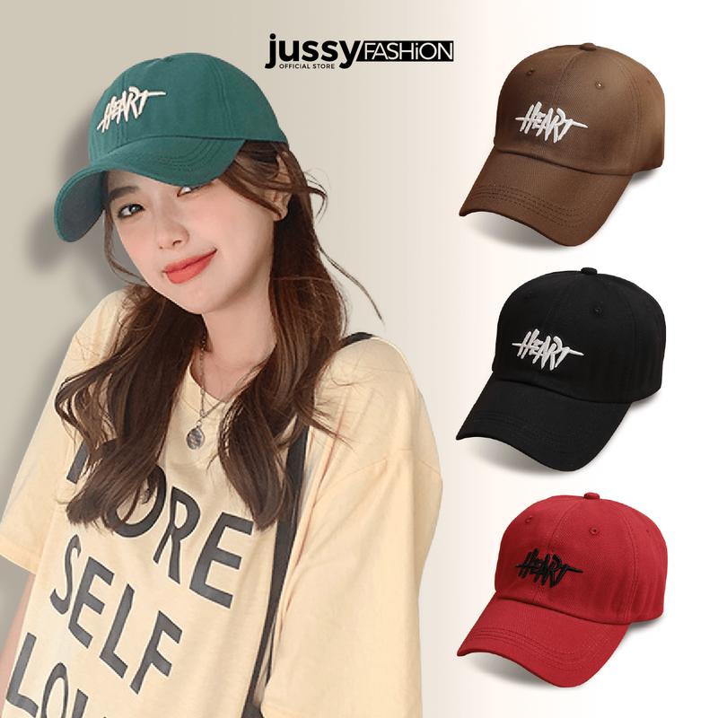 Mũ lưỡi trai thêu chữ HEART Jussy Official nón kết form mềm nam nữ vải kaki Cotton