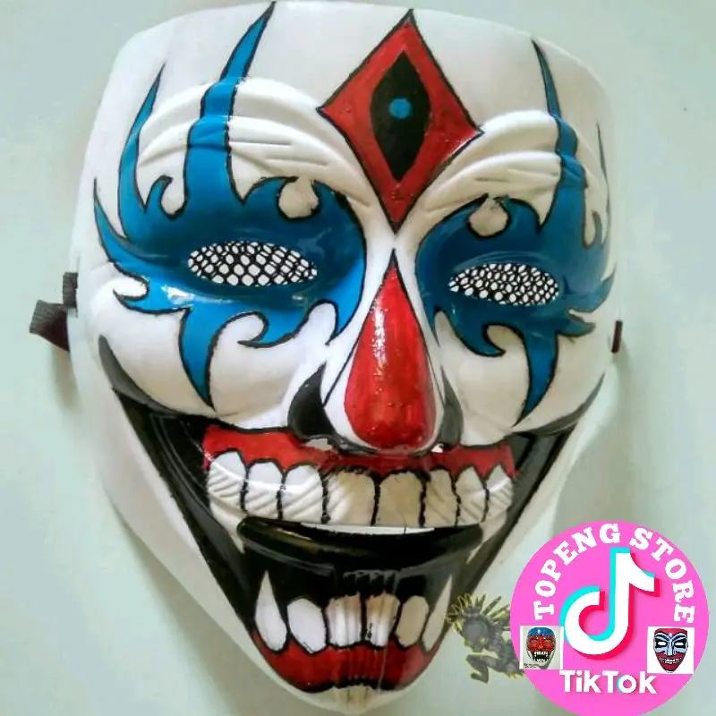 Topeng Hacker Costem Joker Rict Ashura PVC Anak Remaja - Custom dari Topeng Anonymous/Vendeta