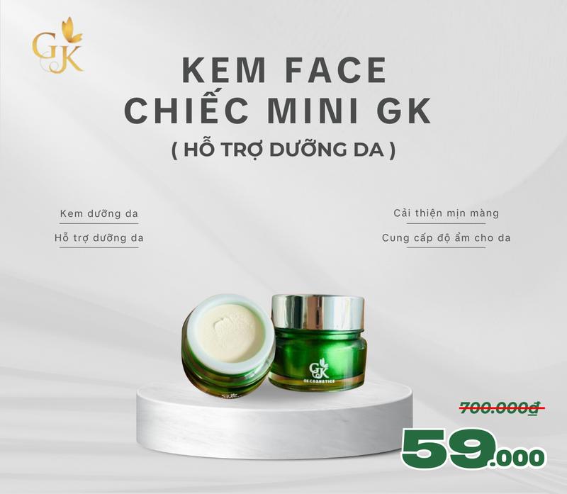 Kem Face Chiếc Mini Gk ( Hỗ trợ dưỡng da ) Làm Đẹp Da .