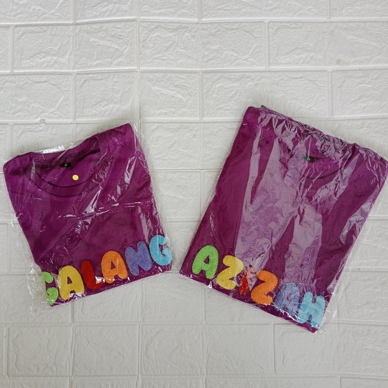 Product Introduction of kaos nama anak bahan Katun kombad adem untuk anak laki-laki dan perempuan usia 0-13 tahun lengan pendek 11