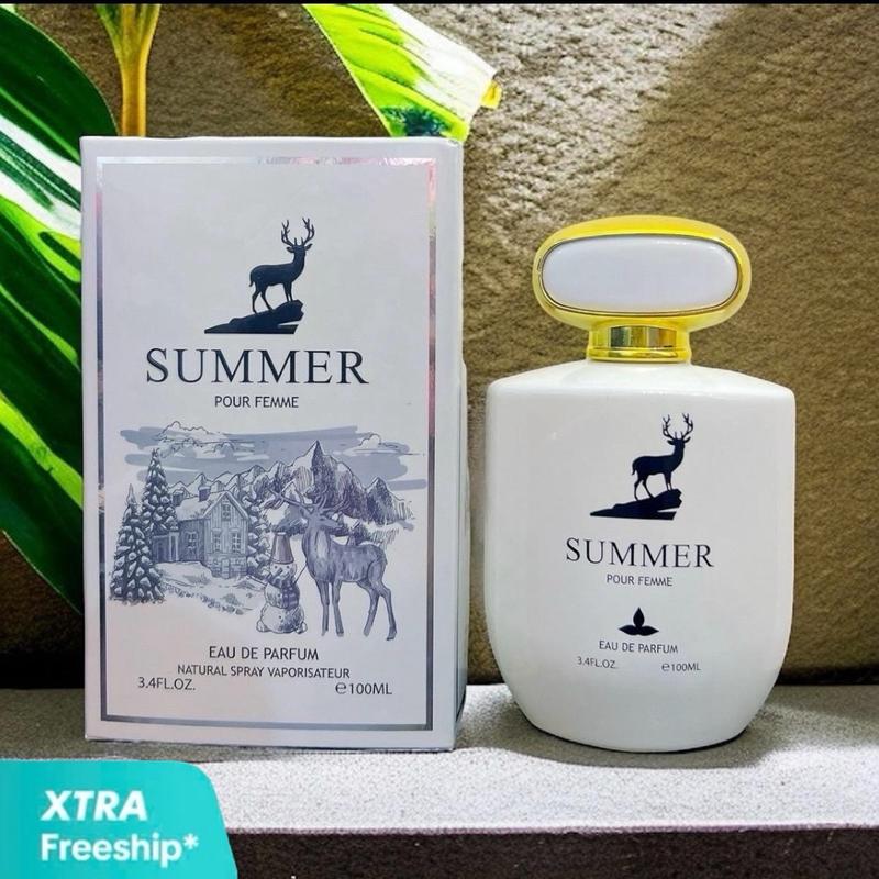 S583 - NƯỚC HOA SUMMER BAMBI TRẮNG 100ml MÙI KẸO NGỌT VANI Tặng 1 Nước hoa 99 A M TRẮNG 100ml
