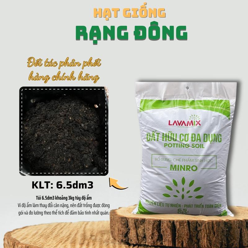 Đất Trồng Cây Lavamix Đất hữu cơ đa dụng trồng rau củ quả, cây kiểng trộn sẵn -