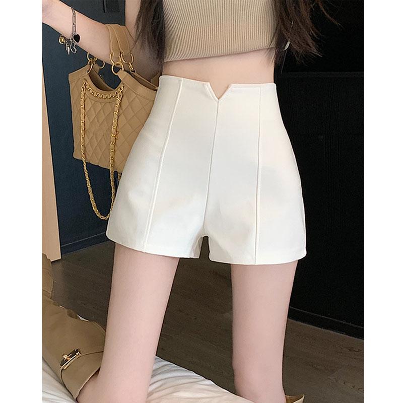 Quần Soóc Nữ Màu Trắng, Phong Cách Mới, Cạp Cao, Quần Thường Ngày A _ line, Thích Hợp Cho Mùa Hè 2024 6