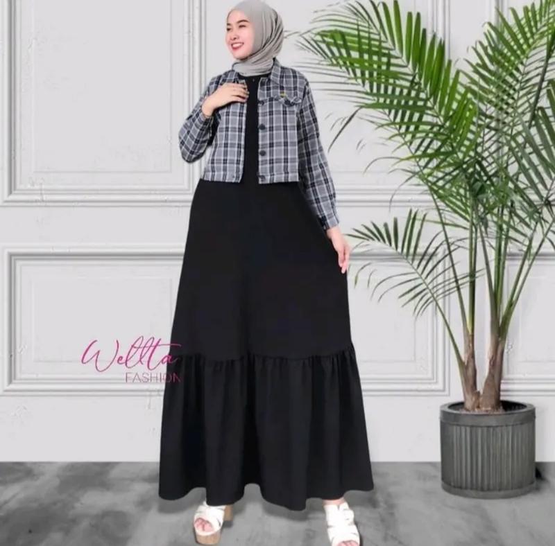 Product Introduction of outer wanita kekinian / outfit wanita / outer untuk kondangan Dress Formal Muslim 2