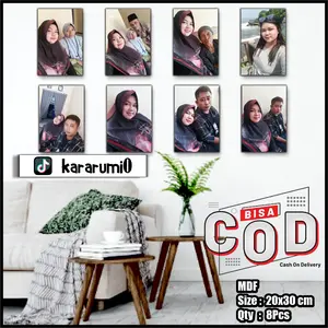 (8 Pcs) CETAK FOTO [10R] + BINGKAI MDF aesthetic